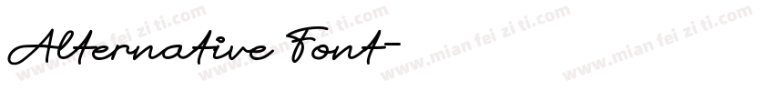 Alternative Font字体转换